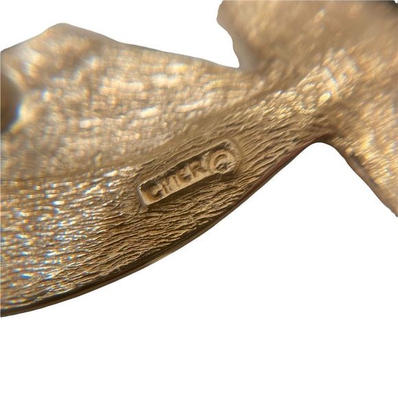 Vintage Ciner Gold And Rhinestone Figural Dragonfly Brooch Or Pin - Picture 4 of 4